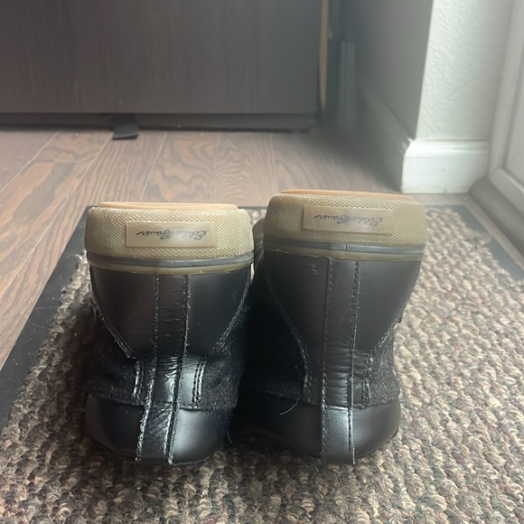 Eddie Bauer black leather and felt winter boots. Unisex. - Picture 6 of 7